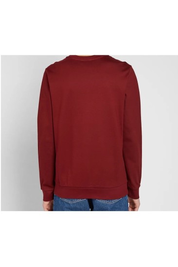 A.P.C. Rue Madame Paris Unisex Bordo Sweatshirt