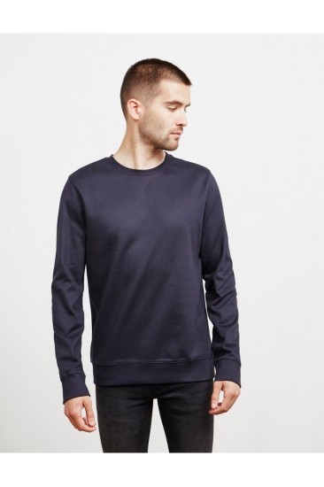 A.P.C. Rue Madame Paris Unisex Lacivert Sweatshirt