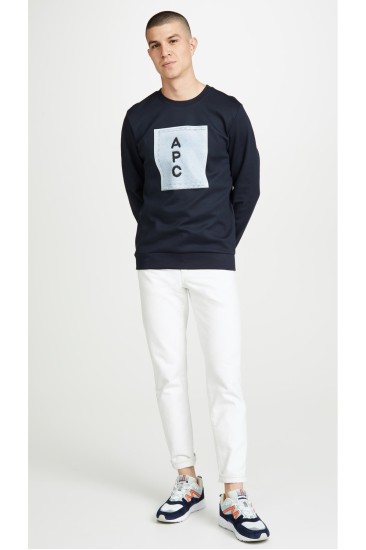 A.P.C. Rue Madame Paris Unisex Bordo Sweatshirt