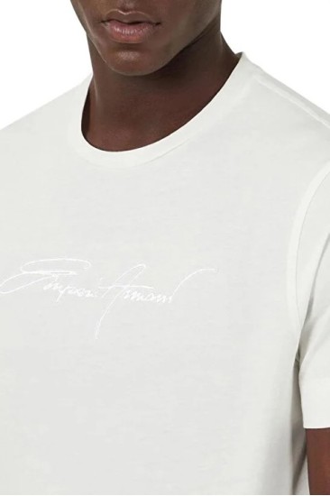 Emporio Armani Logo Embroidered T-shirt