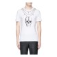 Mcq Skull Necklace Baskı Unisex T-Shirt