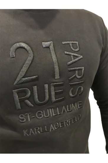 Karl Lagerfeld Erkek Adres Nakışlı Sweatshirt